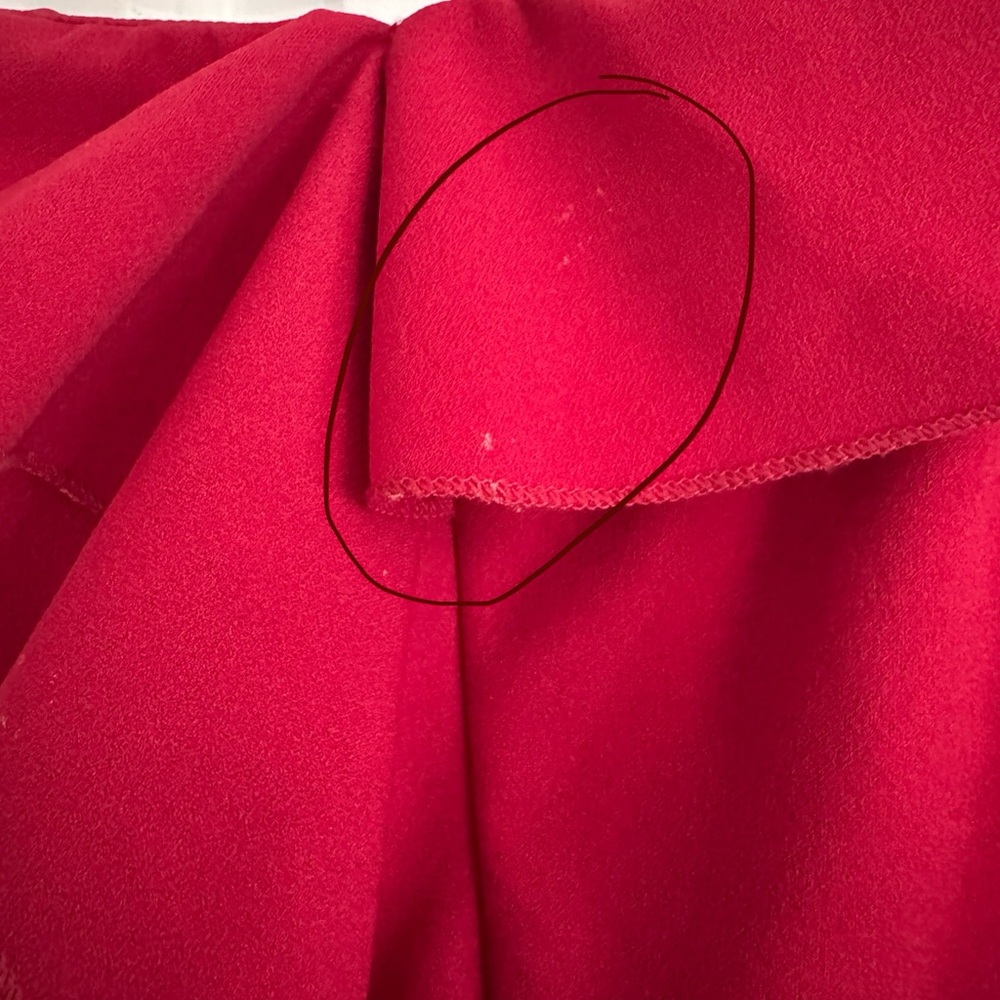 Lulu's Strapless Ruffle Red Dress - Picture 5 of 5